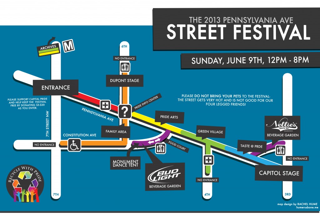 Capital Pride 2013 Festival Map Capital Pride 2013 Festival Map